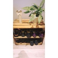 "Shabby Chic Schuhregal/Aus Holz - Handgemachtes Vintage "Apfelkiste Holz" Scheffel." von WineBoxesEtc
