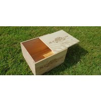 Traditionelle Weinkiste Aus Holz Mit Schiebedeckel - Handwerk Aufbewahrungsbox/Kiste Weihnachtsgeschenkkorb Geschenk Spielzeug. Anzeige-Karten-Box von WineBoxesEtc