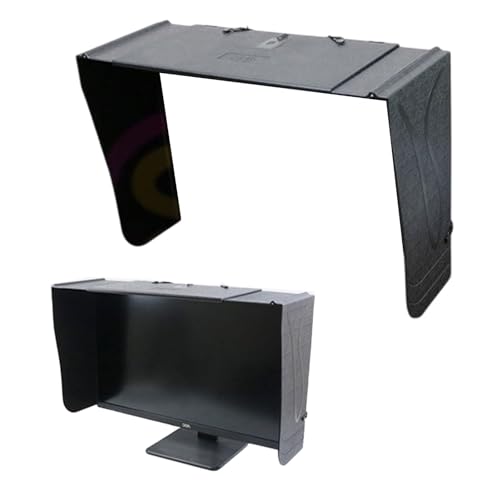 Ddisplay Monitor Sonnenschutz, 17-27 Zoll verstellbarer Monitorhauben-Sonnenschutz, Multifunktions-Bildschirmlichtschranke, allseitig abdeckende Display-Sonnenblende for Universalmonitore von WingFly