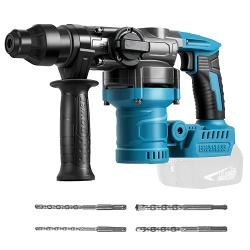 WingFly Akku Bohrhammer für Makita Akku 18V, Schlagenergie 2.5 J, mit 4 Stück SDS-plus, Bohren bis 28 mm, Bürstenloser Bohrhammer Motor, Anti-Vibrationsgriff-Rot WingFly Akku Bohrhammer für Makita Akku 18V, Schlagenergie 2.5 J, mit 4 Stück SDS-plus, Bohren bis 28 mm, Bürstenloser Bohrhammer Motor, Anti-Vibrationsgriff-Rot von WingFly