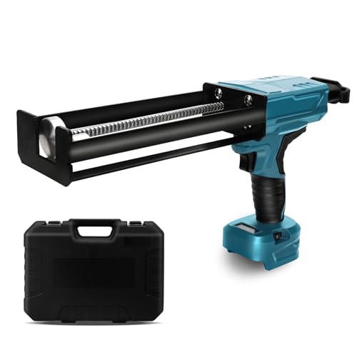 WingFly Akku Kartuschenpresse Kompatibel für Makita 18V Akku, Kabellose Kartuschenpistole mit 6 Geschwindigkeiten und LED-Licht, 450ml, Silikonpistole für Abdichten, Spachteln (ohne Akku) von WingFly
