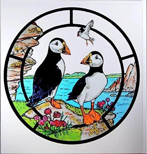 Winged Heart presented by Celtic Glass Designs Statische Fenster im Papageientaucher-Design. von HENSITA