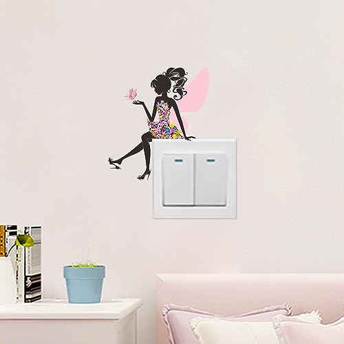 Winhappyhome 3 Stück/Set kleine Wandaufkleber Schalter Aufkleber Türaufkleber Schlafzimmer Kinderzimmer Dekoration Schmetterling Fee Mädchen Winhappyhome 3 Stück/Set kleine Wandaufkleber Schalter Aufkleber Türaufkleber Schlafzimmer Kinderzimmer Dekoration Schmetterling Fee Mädchen von Winhappyhome
