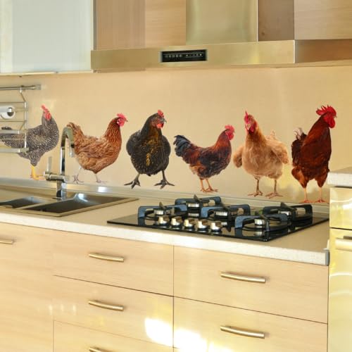 Winhappyhome Wandsticker mit Hühnermotiv für Bauernhof, Küche, Markt, Dekoration Winhappyhome Wandsticker mit Hühnermotiv für Bauernhof, Küche, Markt, Dekoration von Winhappyhome
