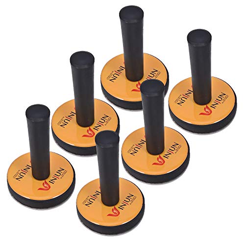 Winjun 6 Stück Magnethalter Montagemagnete Magnet mit Griff mit 6 STK. Ersatz Filz Pad für Autofolie Folierungs Werkzeug von Winjun