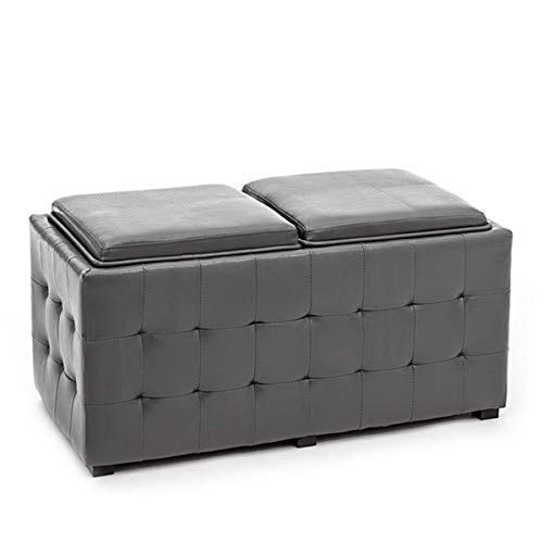 Contemporary Living Pouf mit Stauraum Dizzy, Grau von Wink Design