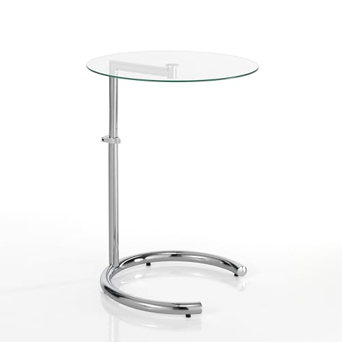 Wink Design Barly Couchtisch, Chrom, Transparent, H45 /65 x 46 x 46 cm von Wink Design