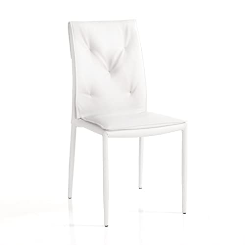 Wink Design Lilian White Set mit 4 Stuhl, Weiß, 44x51xH91 cm von Wink Design