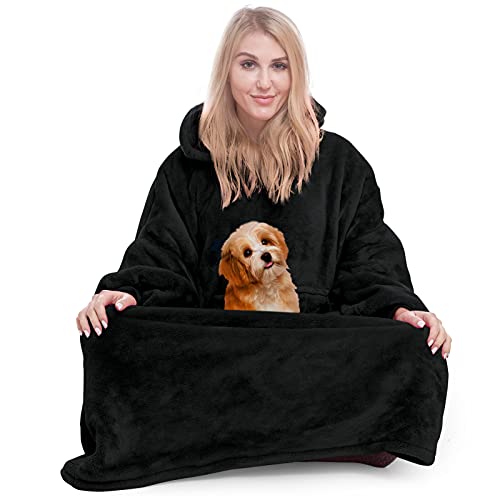 Winkcao Hoodie Decke mit Ärmeln und Kapuze Damen, Decken Hoodie Damen Extra Lang, Weiche Warme Riesen Flanell Kuscheldecke mit Ärmeln, Oversized Blanket Hoodie Tragbare Decke Für Drinnen und Draußen Winkcao Hoodie Decke mit Ärmeln und Kapuze Damen, Decken Hoodie Damen Extra Lang, Weiche Warme Riesen Flanell Kuscheldecke mit Ärmeln, Oversized Blanket Hoodie Tragbare Decke Für Drinnen und Draußen von Winkcao