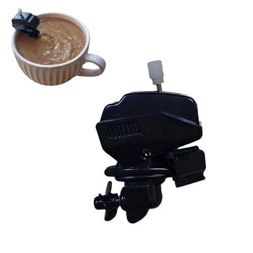 Bootsmotor-Kaffee-Rührer, Boots-Propeller-Kaffee-Rührer, Bootsmotor-Kaffeemixer, Edelstahl-Clips können Tassen fest halten, einzigartige Motorboot-Kaffee-Rührstäbchen, Getränkemischgerät von Winkeabuy
