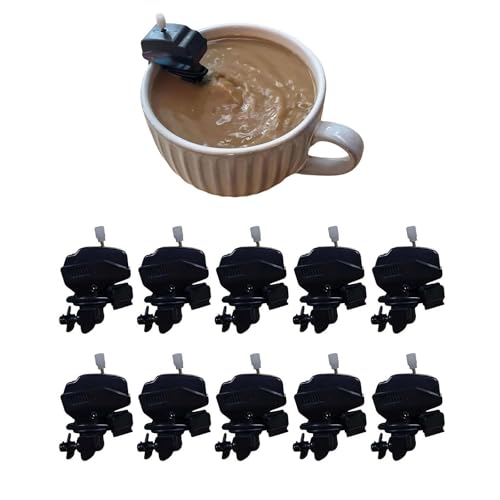 Bootsmotor-Kaffee-Rührer, Boots-Propeller-Kaffee-Rührer, Bootsmotor-Kaffeemixer, Edelstahl-Clips können Tassen fest halten, einzigartige Motorboot-Kaffee-Rührstäbchen, Getränkemischgerät von Winkeabuy