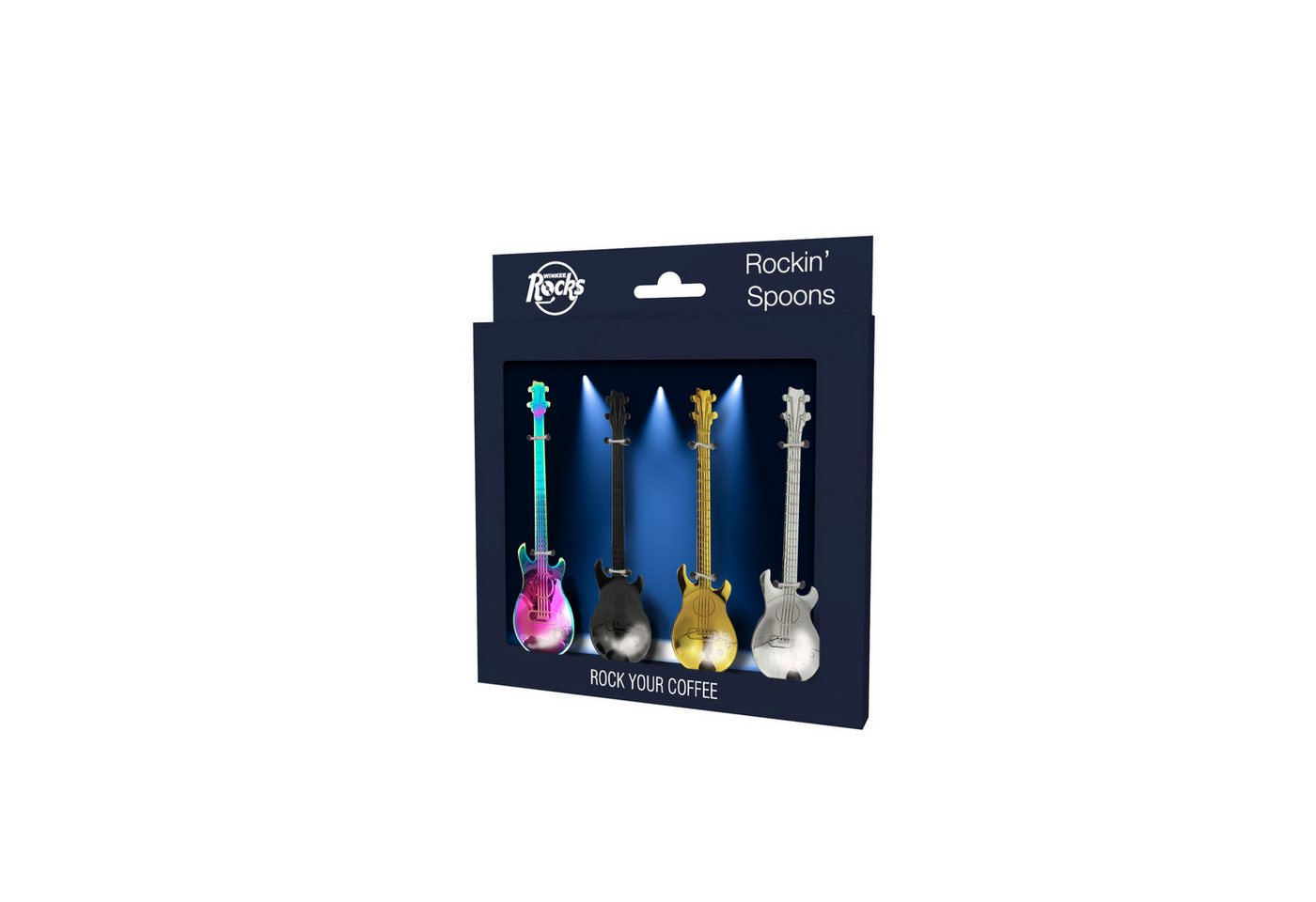 Winkee Rocks Kaffeelöffel Gitarre Kaffeelöffel im 4er Set von Winkee Rocks