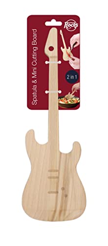 Winkee Rocks Mini Gitarren Schneidebrett - Das rockige kleine Schneidbrett in E-Gitarren Form | Cutting board für Gemüse | Ideal als Spatula | Hochwertig | Musiker Geschenk von Winkee Rocks