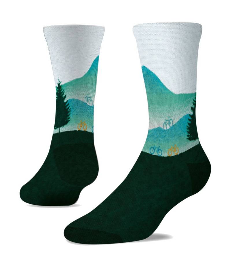 Socken Gr. 41-45 Fahrrad mehrfarbig von Winkee