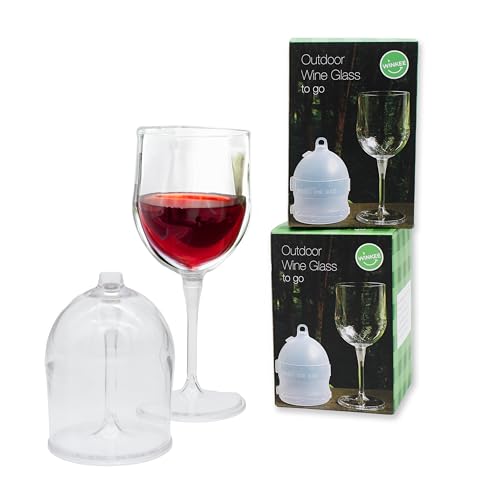 Winkee - 2x 1er Weingläser To Go I 2x Camping Weinglas ca. 320 ml I Plastik Gläser - BPA-frei I Camping Zubehör mit Transportbox I Patentierter Magnetverschluss Winkee - 2x 1er Weingläser To Go I 2x Camping Weinglas ca. 320 ml I Plastik Gläser - BPA-frei I Camping Zubehör mit Transportbox I Patentierter Magnetverschluss von Winkee