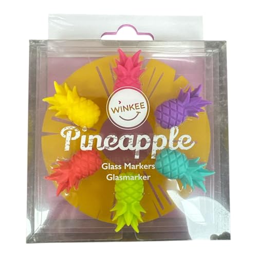Winkee Ananas Glasmarker Mehrfarbig Einheitsgröße von Winkee