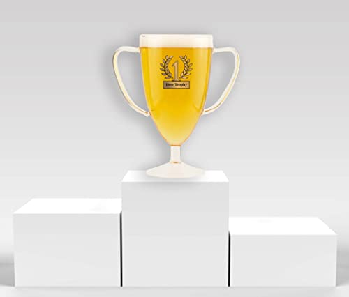 Winkee - Bier Pokal | Bierglas für Sieger | 0,5 L Bierkrug Trophäe | Außergewöhnlicher Bierkrug in Pokal Form | Weizenbiergläser, Pilsgläser, halbes helles | Männergeschenk, Fußballverein von Winkee