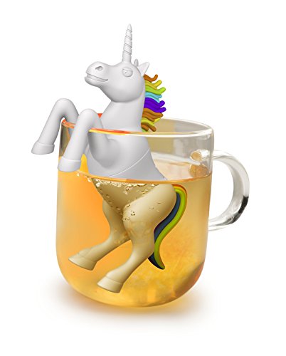 Winkee - Cute Animal Teesieb Einhorn | Tee Ei für losen Tee | Tea Infuser lustig | Teesieb für Tasse | Gewürzsieb Silikon | Teekugel-Tier-Figur von Winkee