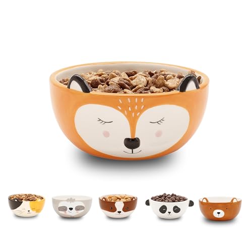Winkee - Müslischale Fuchs Fina I Süße kleine Schüssel aus Keramik mit Fuchs-Öhrchen I Fuchs Geschenk aus Steingut von Winkee