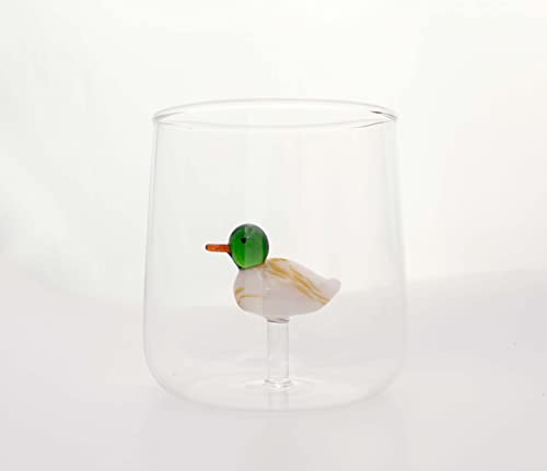 Winkee - Handgemachtes Taucher Glas | Kristall-Trinkglas | Dessertglas mit Glas-Taucher | Hochwertige Gläser für alle Anlässe | Geschenk für Geburtstag, Hochzeit, Jubiläum | Hochwertig von Winkee