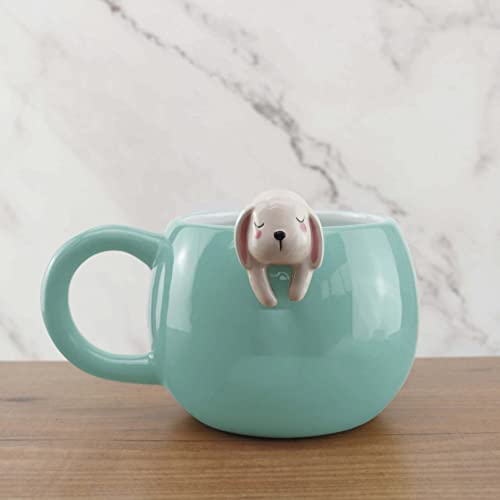 Winkee - Pet Friends Kaffeetasse | Die süße Kaffee-Tasse & Tee-Becher in groß | Cute Coffee Mug | Große Tasse ca. 350 ml | Geschenk für Geburtstag, Einschulung, Weihnachten, Valentinstag von Winkee