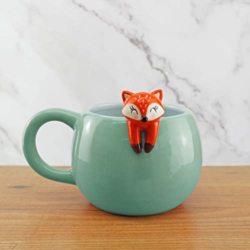 Winkee - Pet Friends Kaffeetasse | Die süße Kaffee-Tasse & Tee-Becher in groß | Cute Coffee Mug | Große Tasse ca. 350 ml | Geschenk für Geburtstag, Einschulung, Weihnachten, Valentinstag von Winkee