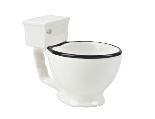 Winkee - Toiletten Kaffeetasse 350ml | Der Lustige Kaffee-Pott in Klo Optik | WC-Kaffee Becher | Große Kaffeetasse oder Tee-Becher | Tisch-Abfalleimer | Geschenk für Geburstag, Jubiläum, Arbeit von Winkee