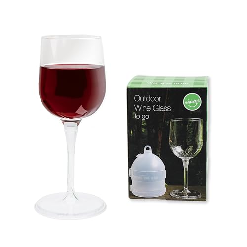 Winkee - Weinglas To Go I 1x Camping Weinglas ca. 320 ml I Plastik Weingläser - BPA-frei I Camping Zubehör mit Transportbox I Patentierter Magnetverschluss Winkee - Weinglas To Go I 1x Camping Weinglas ca. 320 ml I Plastik Weingläser - BPA-frei I Camping Zubehör mit Transportbox I Patentierter Magnetverschluss von Winkee