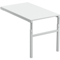 Winkel-Anbautisch für TRESTON Arbeitsplatzsystem, höhenverstellbar, TK 150 kg, BxT 1.000 x 500 mm von Treston