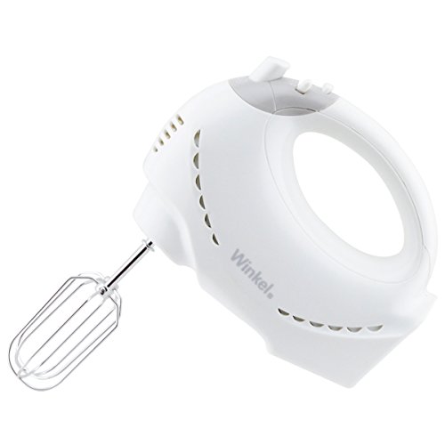 Winkel PX30 Handmixer / 5 Geschwindigkeitsstufen / mit Quirle und Knethaken / 200 W / weiß von H.Koenig