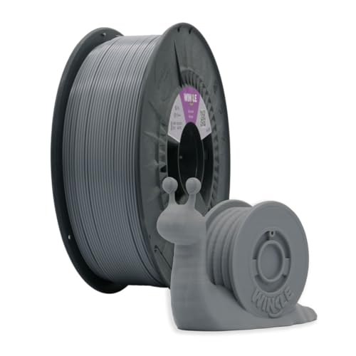 Winkle ASA-Filament, Aschgrau, 1,75 mm, Filament-Drucker, 3D-Drucker, 3D-Filament, Farbe Aschgrau, Rolle 250 g von Winkle