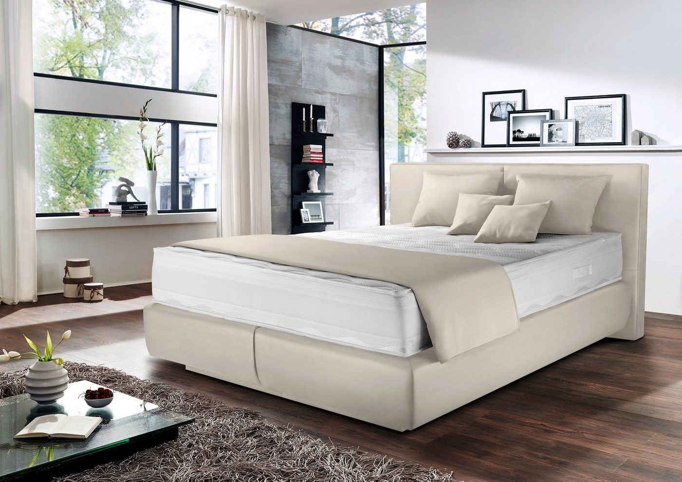 Winkle Boxspringbett Sonate 3000, 100% Made in Germany, Inklusive Bettkasten mit Gasdruckfeder von Winkle