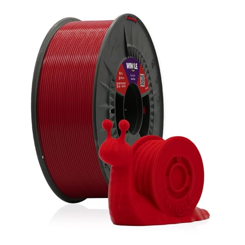 Winkle PLA Filament | Pla 1,75 mm | Filamentdruck | 3D-Drucker | 3D-Filament | Teufelrot | Spule 300 g von Winkle