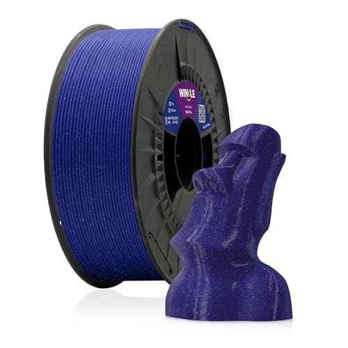 Winkle PLA Feel Blue Filament Pla 1,75 mm Filamentdruck 3D-Drucker 3D-Filament Farbe Blau mit Partikeln Spule 300 g, 8435532914211 von Winkle