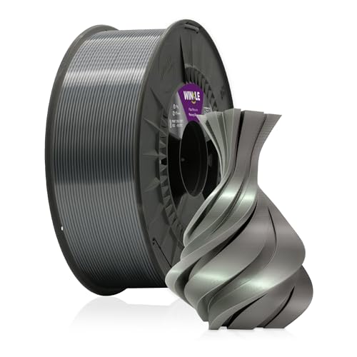 Winkle PLA-Filament SILK Mercury | Pla 1,75 mm | Filament Print | 3D-Drucker | 3D-Filament | Farbe Mercury | Spule 1000 g von Winkle