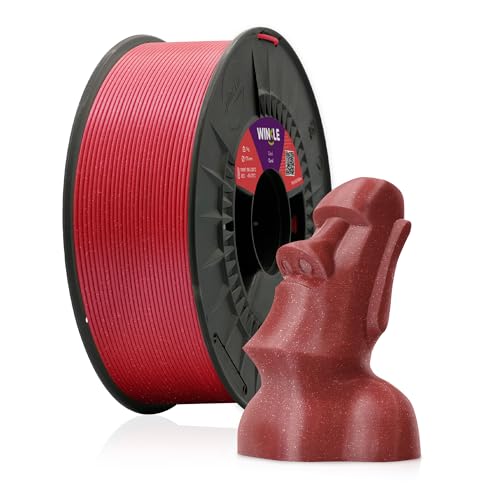 Winkle PLA HD Coral Filament mit Partikeln | Pla 1,75 mm | Filamentdruck | 3D-Drucker | 3D-Filament | Korallenfarbe mit Partikeln | Spule 300 g von Winkle