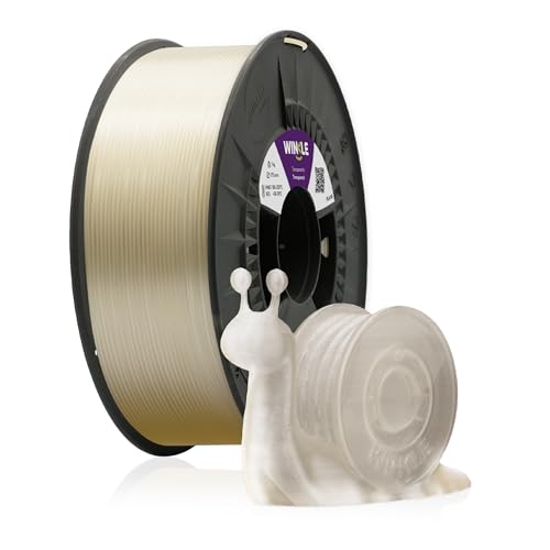 Winkle PLA Filament | Pla 1,75 mm | Filamentdruck | 3D-Drucker | 3D-Filament | Transparente Farbe | Spule 300 g von Winkle