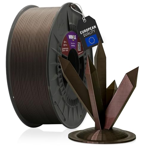 WINKLE PLA HD Interferenz Filament 1.75mm Dunkle Bronze, 300g Spule, 3D Drucker Filament Kompatibel mit FDM Druckern, 3D-Druckmaterialien, Maßgenauigkeit +/- 0.05mm, Leicht zu Bedrucken von WINKLE FEED YOUR PRINTER
