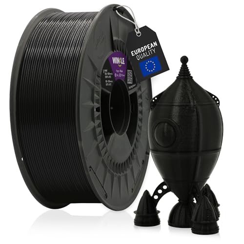 WINKLE PLA High Speed Filament 1.75mm Gagat Schwarz, 1kg Spule, 3D Drucker Filament Kompatibel mit FDM Druckern, 3D-Druckmaterialien, Maßgenauigkeit +/- 0.05mm, Hochgeschwindigkeit WINKLE PLA High Speed Filament 1.75mm Gagat Schwarz, 1kg Spule, 3D Drucker Filament Kompatibel mit FDM Druckern, 3D-Druckmaterialien, Maßgenauigkeit +/- 0.05mm, Hochgeschwindigkeit von WINKLE FEED YOUR PRINTER