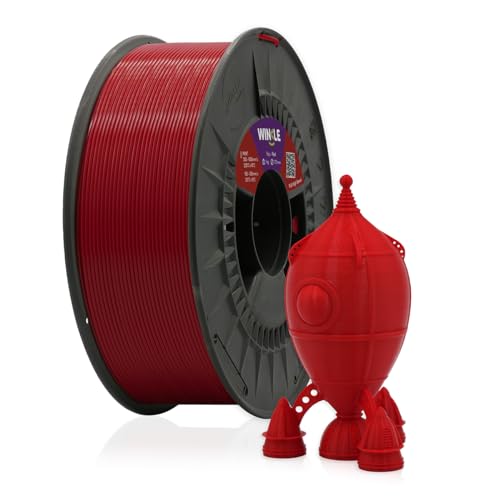 Winkle PLA HIGH SPEED Nitro Red Filament, 1,75 mm, Druckfilament, 3D-Drucker, 3D-Drucker, 3D-Filament, hohe Geschwindigkeit, Nitro-Farbe, Spule mit 1000 g von Winkle
