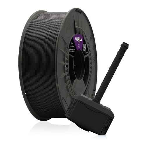 Winkle PLA TOUGH Black Filament | Pla 1,75 mm | Filament Print | 3D-Drucker | 3D-Filament | Farbe Schwarz | Spule 300 g von Winkle