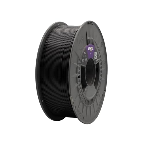 Winkle PLA TOUGH Black Filament | Pla 2,85 mm | Filament Print | 3D-Drucker | 3D-Filament | Farbe Schwarz | Spule 1000 g von Winkle