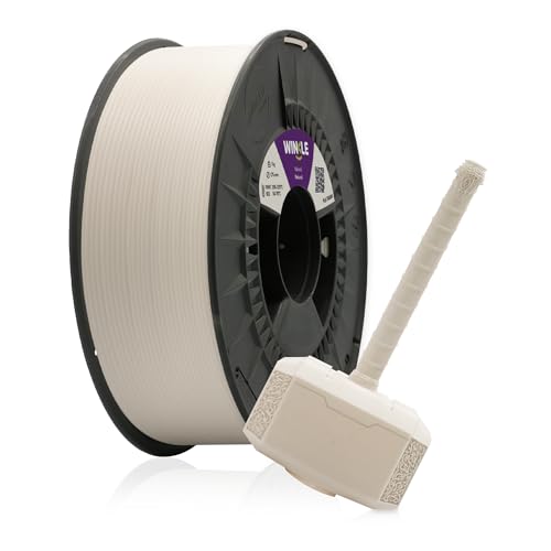 Winkle PLA TOUGH Filament, natürlich, Pla 1,75 mm, Filamentdruck, 3D-Drucker, 3D-Filament, natürliche Farbe, 1000 g Spule von Winkle