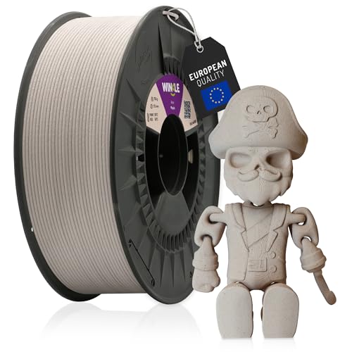 WINKLE PLA Holz Filament 1.75mm Ahorn, 750g Spule, 3D Drucker Filament Kompatibel mit FDM Druckern, PLA Wood 3D-Druckmaterialien, Maßgenauigkeit +/- 0.05mm, Bioabbaubar Echtholzoptik von WINKLE FEED YOUR PRINTER