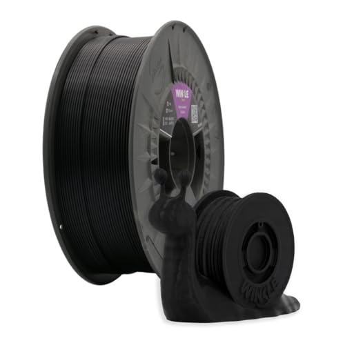 Winkle Tenaflex Filament, 1,75 mm, 3D-Druck, Kunststoff, Elastomer, 3D-Drucker, Farbe Schwarz, Spule mit 200 g von Winkle
