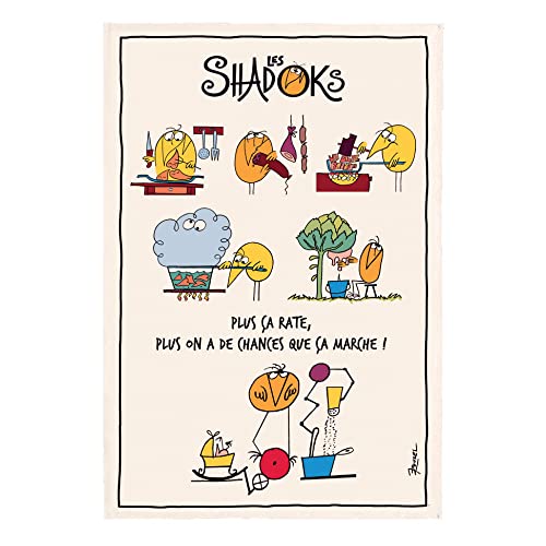 Geschirrtuch Shadoks en cuisine Écru 48 X 72 ekrü 48 x 72 cm Winkler von Winkler