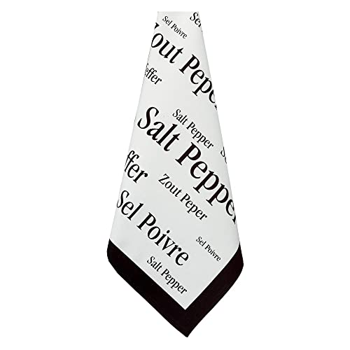 Bedrucktes Geschirrtuch Sel & Poivre 50 X 70 schwarz 50 x 70 cm Winkler von Winkler