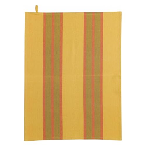 Recyceltes, gewaschenes Geschirrtuch Yuna currygelb 50 x 70 cm Winkler von Winkler