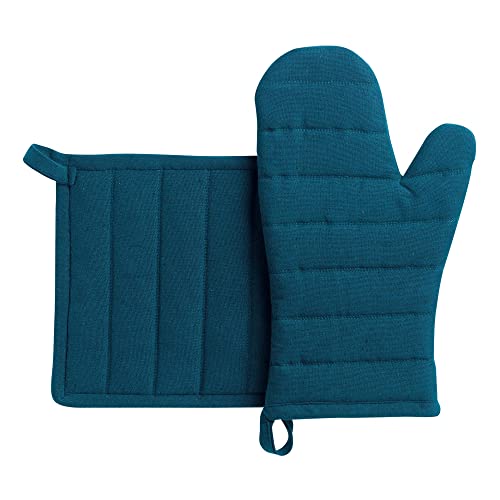 Set aus recyceltem Topflappen/Ofenhandschuh Jona 15 X 30 pfau 15 x 30 cm Winkler von Winkler
