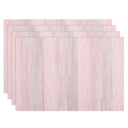 Winknowl 4er Set Tischsets Abwaschbar, PVC Platzdeckchen Abgrifffeste Hitzebeständig, rutschfest Platz-Matten für Küche Speisetisch Abwischbar Tisch-Matten Antifouling Leicht zu Reinigen (Nebelrose) Winknowl 4er Set Tischsets Abwaschbar, PVC Platzdeckchen Abgrifffeste Hitzebeständig, rutschfest Platz-Matten für Küche Speisetisch Abwischbar Tisch-Matten Antifouling Leicht zu Reinigen (Nebelrose) von Winknowl
